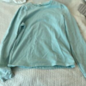 Crewcuts Women's Sky Blue Crew Neck Sweater